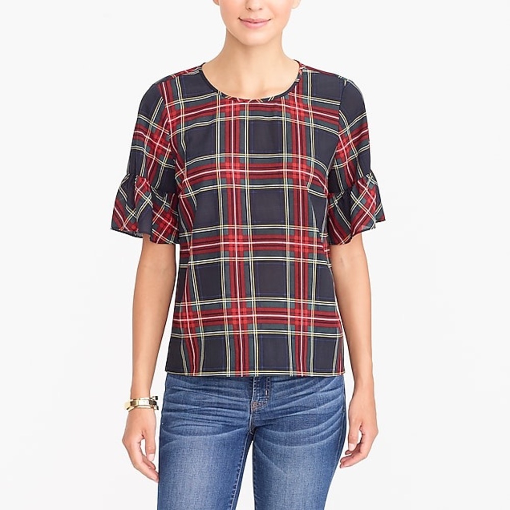 Plaid blouse
